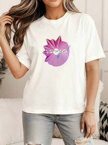 Techno House Music EDM Rave Party Club Music Festival DJ T-Shirt001 - 白色 - 查看 4