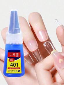1 Or 2 Pieces Of 20g Super Strong Nail Glue, Quick Drying, Good Waterproof Performance, Suitable For Beginners Nail Art Adhesive - 藍色 - 查看 6