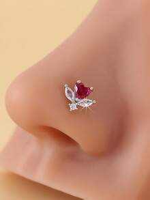 Piercing de Nariz em Formato de Coração (1 unidade), Novo Piercing de Nariz, Acessório Fofo para o Nariz, Presente Ideal para o Dia a Dia e Ocasiões Especiais para Mulheres