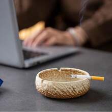 1 chiếc gạt tàn gốm sứ phong cách cổ điển, gạt tàn gốm sứ nung cho gia đình, khách sạn, phòng khách, văn phòng, gạt tàn xì gà cao cấp - Nhiều màu - Xem 7