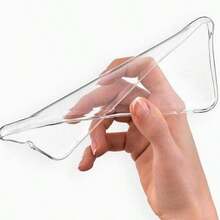 1pc Transparent Airbag Anti-Fall Phone Case, Oil-Proof, Scratch-Resistant, Easy To Clean, Friendly Appearance - Clear - View 3