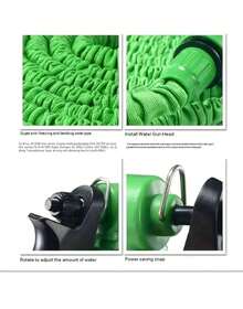 Heavy Duty Washing Car Water Hose, European & American Style, Thicker & Stronger, Household Hand-Held For Daily Watering & Irrigation, Expandable Garden Hose - 藍色 - 查看 3