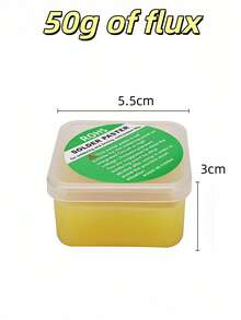 30جرام، 50جرام، 100جرام معجون لحام، راتنج، سلك لحام خالي من الرصاص، مادة لاصقة، معجون لحام، زيت لحام، خالي من الهالوجين، لا يحتاج تنظيف، خالي من الرصاص، لحام عالي الجودة، لا يحتاج تنظيف، راتنج، زيت ممتاز، مزلق سائل، درجة احترافية، مناسب لتطبيقات اللحام على الهواتف الذكية، لوحات الأم، لوحات الدوائر المطبوعة وغيرها - متعدد الألوان - مشاهدة 9