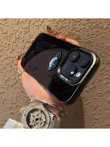 schneller EU-Versand (DE & ES)   16 15 14 13 12 11 Pro Max X XR XS MAX 8 7 Plus kompatible Halbgesicht Mädchen Anime Handyhülle stoßfest matte Rückseite - Durchscheinendes Silber - Übersicht 5