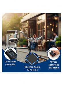 Candado Inteligente de Huellas Dactilares (Hasta 10 Usuarios). Bluelander - Negro - Ver 3