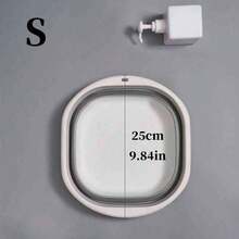 1PCS/2PCS/3PCS 大型便携式折叠洗脸盆 - 可折叠，适合旅行和户外使用，非常适合家庭足部护理