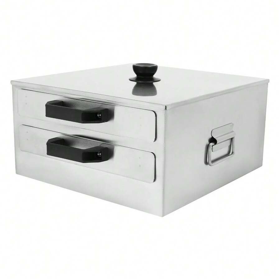 Commercial Double-Tier Rice Noodle Roll Machine 304 Stainless Steel Construction With 3D Annular Steam System - Silver - View 1