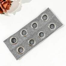 Hip-Hop Punk Style Hollowed-Out Air Eye Metallic Stretch Headband For Both Men And Women, Music Festival Rock Dark Headband Valentine's Day Travel Essential - Xám - Xem 5