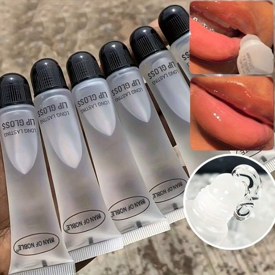 2/5入保濕護唇油唇釉,奢華護唇套組,深層補水,長效保濕,豐盈雙唇,淡化唇紋,打造高光澤感,適合所有膚質,輕盈便攜,旅行必備 - 彩色 - 查看 1