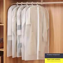 1/3/5/10 Uds. Funda colgante a prueba de polvo para ropa, bolsa de ropa lavable para vestido de boda, traje, abrigo, armario, almacenamiento de ropa - 60 x 80 cm - Ver 10
