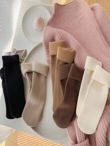 10/5/1 Pair Women's Winter Warm Socks - Ultra Soft Warm Lining Non-Slip | Comfortable Indoor Home Socks, Suitable For Pairing With Snow Boots | Cold Protection Essential (Multiple Colors Available) - Multicolor - View 6