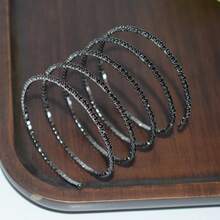 1pc Silver Bohemian Style Simple Crystal Arm Cuff Bracelet, Fashion Rhinestone Arm Chain Bracelet Body Jewelry For Women Wedding