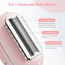 1pc Women's Electric Shaver, Rechargeable Wet & Dry Use, Suitable For Bikini Area, Underarms, Face, Legs, Arms And Body - Multicolor - View 3