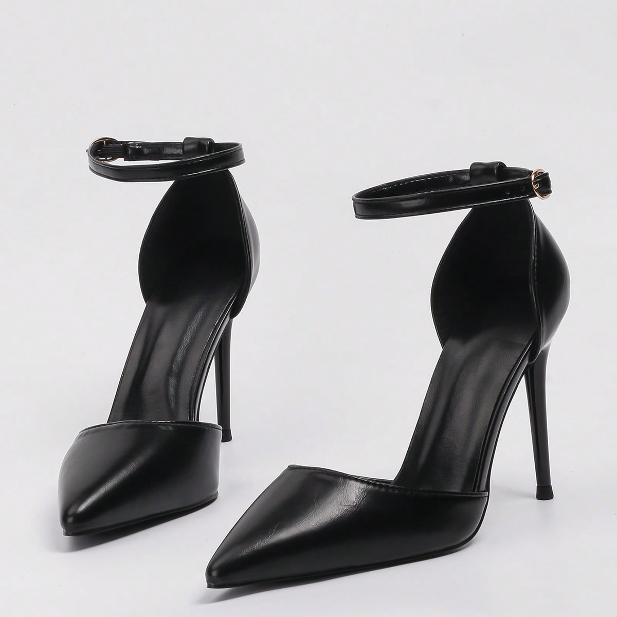 Zapatos de mujer de estilo minimalista europeo y americano, sandalias de tacón fino y puntiagudas con diseño calado, para fiestas, moda, tacones de
