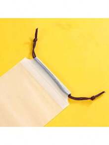 5 piezas Bolsas de almacenamiento de paraguas de plástico semitransparente mate, fundas reutilizables y portátiles para paraguas con cordón, bolsas de almacenamiento para el hogar, organizadores de paraguas de plástico transparente con cremallera, reutilizables y portátiles - Multicolor - Ver 3