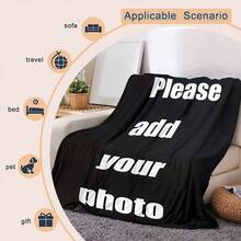 بطانية مخصصة بصورة شخصية، بطانية ناعمة خاصة، بطانية مطبوعة بصورة مخصصة عالية الدقة، بطانية مخصصة مريحة. هدية مخصصة، مناسبة للبنات والأولاد والكبار والأجداد والبنات والأبناء والأخوات والوالدين، هدية عيد الحب. خفيفة الوزن، ناعمة، مريحة، مناسبة للسرير والأريكة والتخييم والسفر، مناسبة لجميع المواسم