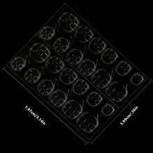 Transparent Nail Art Gel Nail Stickers, Wearable Nail Jelly Glue Ultra-Thin Gel Nail Stickers, Double-Sided Adhesive Invisible, Transparent, Waterproof, Reusable, For Nail Decoration Nail Glue Transparent Flexible Adhesive Sheet For Nail Art - 無色 - 查看 10