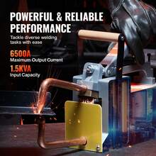 Soldadora por puntos portátil , máquina soldadora por puntos de 1/8 de pulgada con capacidad de entrada de 1,5 kVA, pistola de punta de soldadura portátil, máquina de soldadura por puntos de chapa metálica para placas de acero - Gris - Ver 3