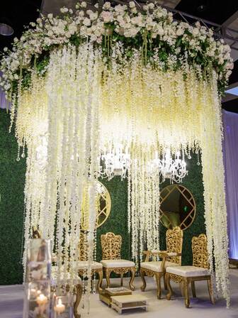 10 PIEZAS Guirnalda de flores de glicinia de 100 cm, flores artificiales colgantes, flores de cerezo de seda bordadas con bolas de flores para bodas, San Valentín, compromiso, fiestas, decoración interior y exterior, decoración de fondo, pétalos realistas, fácil de colgar