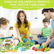 Juego Equilibrio Torre, 64 Piezas Tower, Juguetes de Apilamiento de Equilibrio, Torre de Bloques Tipo para nios, Stack Tower, Juegos de Mesa perfectos para nios y Adultos - inicial - Ver 8
