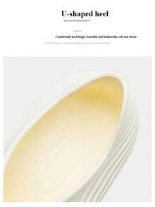 纯色休闲聚乙烯镂空男士步行鞋；适合户外、沙滩等各种场合，四季皆宜。 - 白色 - 查看 10