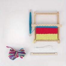 1 Set Wooden Weaving Loom Kit, Multi-Functional Weaving Machine For DIY Fashion Wall Hanging And Crafts - No Electricity Required, Includes Colorful Yarn Balls And Tools, Ideal For Art Projects And Sewing Hobbyists, Durable And Versatile, Suitable For Beginners, Sewing Accessories, Knitting Crafts, Adult Crafts, Manual Activities, Embroidery Kits, DIY Creativity, Home Entertainment, Clothing Making Supplies, Grandma Gift