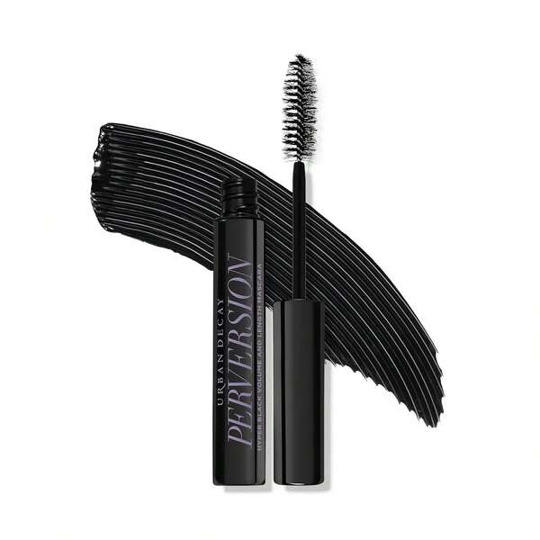  Urban Decay Perversion 丰盈睫毛膏 #黑色 旅行装 3ml/0.1 盎司 | 浓黑纤长睫毛膏 | 防晕染 | 不结块 | 打造浓密卷翘的根根分明睫毛 | 纯素配方 | 无动物实验