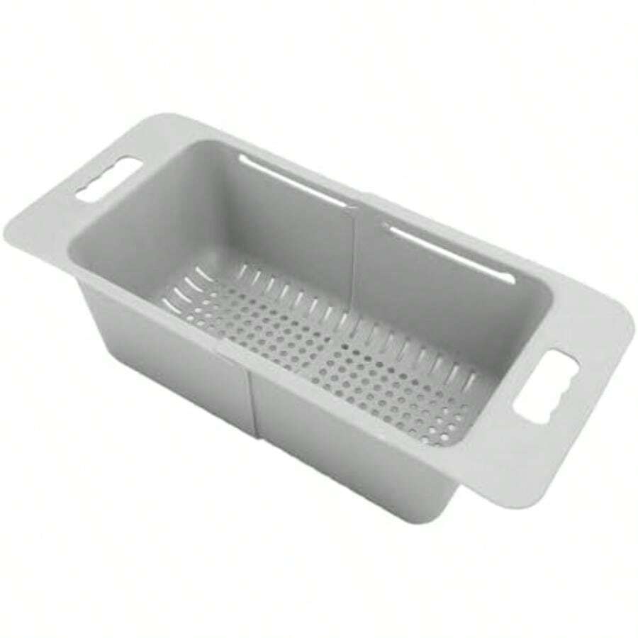 TOPINCN Cesta para Congelador Horizontal Cestas Ajustables para Congelador para Congelador Horizontal Contenedores Organizadores de Almacenamiento Expandibles Divisor con Asa para Cocina(Gris) - Tipo 2 - Ver 1