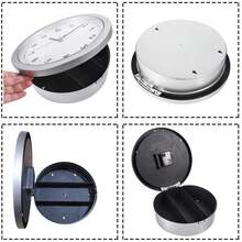 Wall Clock With Hidden, 10 Inch Plastic Secret  Wall Clock For Living Room Decor, Vintage Decor Clock Diversion With Hidden Compartment, Cool Stuff For Your Room - Bạc - Xem 5