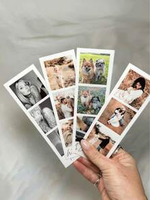 1/3/5pcs Customized Travel Fridge Magnets, Personalized Magnetic Photo Frames, Multi-Photo Collage Fridge Magnets, Travel Souvenir Photos, Panoramic Photo Fridge Magnets, Creative Rectangular Souvenirs, Couples Anniversary Gifts, Best Friend Birthday Gifts