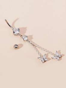 Butterfly Decor Belly Bar For Women And Men, Punk Piercing, A Fashionable Body Jewelry Gift For Any Occasion