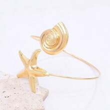 Women's Adjustable Beach Style Arm Bracelet With Shells And Starfish, 18K Gold And 925 Silver Plated - 第24頁 - 查看 2