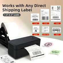 Marklife 4"X6" Wireless Thermal Label Printer - Suitable For Logistics, Postal Services, Air Transport And Small-Medium Enterprises. Compatible With Android, Apple And Windows Systems, Can Be Used As A Desktop Label Printing Device. - View 10