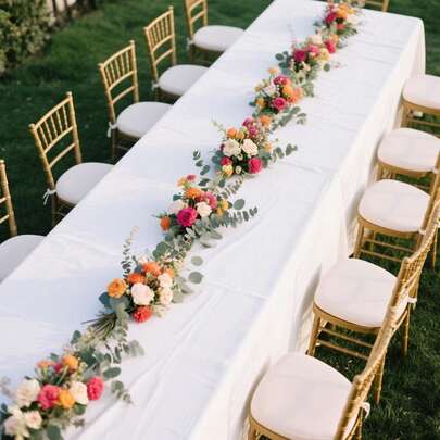 1pc Versatile Indoor/Outdoor Party Tablecloth, Solid Color Simple Design, Suitable For Wedding Celebration & Dining, Durable Polyester, Multiple Sizes Available