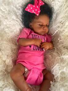 African American Reborn Baby Doll 20 Inch | Ultra Realistic Black Newborn With 3D Veins, Soft Body | Gift Set For Kids & Collectors  | Gift For Kids, Christmas, Birthday - Nhiều màu - Xem 4