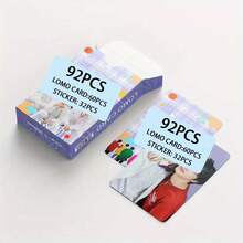 Tarjetas fotográficas de doble cara de grupos B-T de KPOP - (Incluye 60 tarjetas fotográficas, 32 pegatinas). Se pueden usar para decorar tarjetas de colección, sellos, el mejor regalo para los fans.
