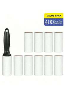 240 Sheets Super Sticky Lint Roller - Pet Hair Remover - Set Includes 1 Handle And 6 Refills, For Car Carpet, Car Seat, Car Interior, Furniture, Sofa And Clothes