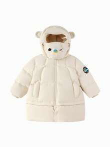 Balabala Chaqueta gruesa de plumón para niños, abrigo con capucha cálido de invierno 2025