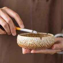 1 chiếc gạt tàn gốm sứ phong cách cổ điển, gạt tàn gốm sứ nung cho gia đình, khách sạn, phòng khách, văn phòng, gạt tàn xì gà cao cấp - Nhiều màu - Xem 4