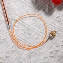 13pcs Interchangeable Circular Knitting Needle Set, 3.0mm-10mm Champagne Aluminum Alloy Knitting Needles, Suitable For Beginners, DIY Crafts, Weaving Accessories And Supplies - Multicolor - View 5