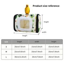 1个大容量鸟巢/鹦鹉巢，温暖隔热，适合鹦鹉过冬，易于拆卸和清洁，适合小型宠物 - 綠色 - 查看 2