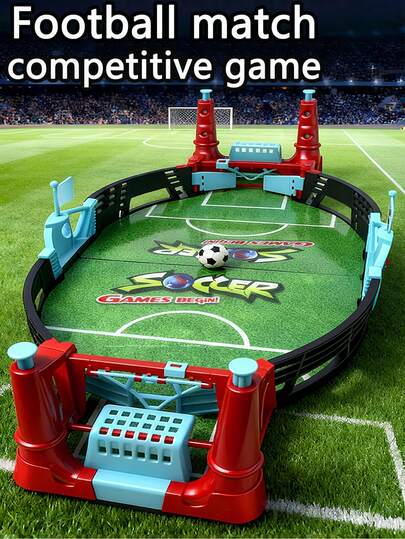 1 Set Tabletop Football Board Game - Portable Intellectual Combat Game, Ideal For Family Gathering, Parent-Child Interaction, Perfect Gift For Mother's Day, Father's Day, Children's Day, Outdoor Entertainment | Realistic Football Game