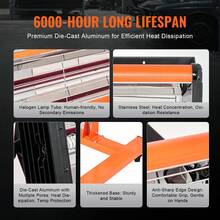 Lámpara de curado por infrarrojos , 2200 W, temporizador de 1 a 60 min, luz de curado para automóvil con calentamiento automático y soporte, área de horneado de 5,17 pies cuadrados, calentadores para cabina de horneado por aspersión, secador de pintura para reparación en el lugar, secado de motores - 2200 W - Ver 5