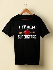 Best Teacher Shirt I Teach Erstars School Teacher Gifts Back To School Teacher T Shirt Love Teaching Shirt,This Fun Printed Casual T-Shirt Is The Perfect Gift For Valentine's Day/Christmas - 款式29 - 查看 1