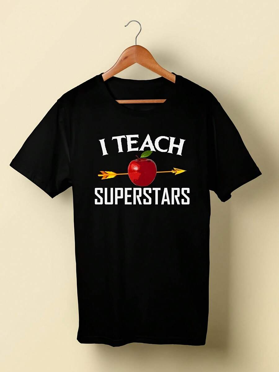 Best Teacher Shirt I Teach Erstars School Teacher Gifts Back To School Teacher T Shirt Love Teaching Shirt,This Fun Printed Casual T-Shirt Is The Perfect Gift For Valentine's Day/Christmas - 款式29 - 查看 1