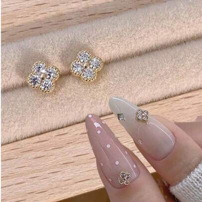 10 món trang trí móng tay sang trọng, bóng bẩy, phụ kiện móng tay dành cho nữ, dụng cụ làm móng.