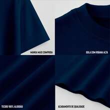 Oversized Gym T-Shirt With Phrases "I'm Chill, You're The Ones Who Stress Me Out" Humor REF 3300 FLUXO FX - Màu xanh hải quân - Xem 4