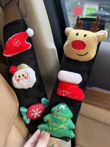 Bọc vai dây an toàn ô tô hình ông già Noel và cây thông Noel dễ thương, trang trí nội thất xe hơi, quà tặng Giáng Sinh cao cấp - Giáng sinh - Xem 3