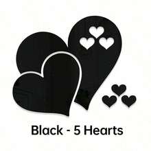 5 Peças Conjunto de Adesivos de Parede em Espelho 3D em Formato de Coração, Adesivos Autoadesivos de Acrílico em Formato de Amor para Decoração do Dia dos Namorados, Casamento, Aniversário, Decoração Doméstica, Decoração de Parede do Quarto Mais Vendida, Espelhos de Acento da Sala de Estar, Adesivos de Parede para Casa. Dourado/Prata/Preto/Vermelho Reflexivo Removível - 5 Tamanhos de Corações Interligados com Película Protetora, Descolar e Colar para Decoração da Casa, Papel de Parede, Espelhos de Parede, Pinturas Decorativas, Arte de Parede em Espelho, Ideia de Presente Campeão para Casais