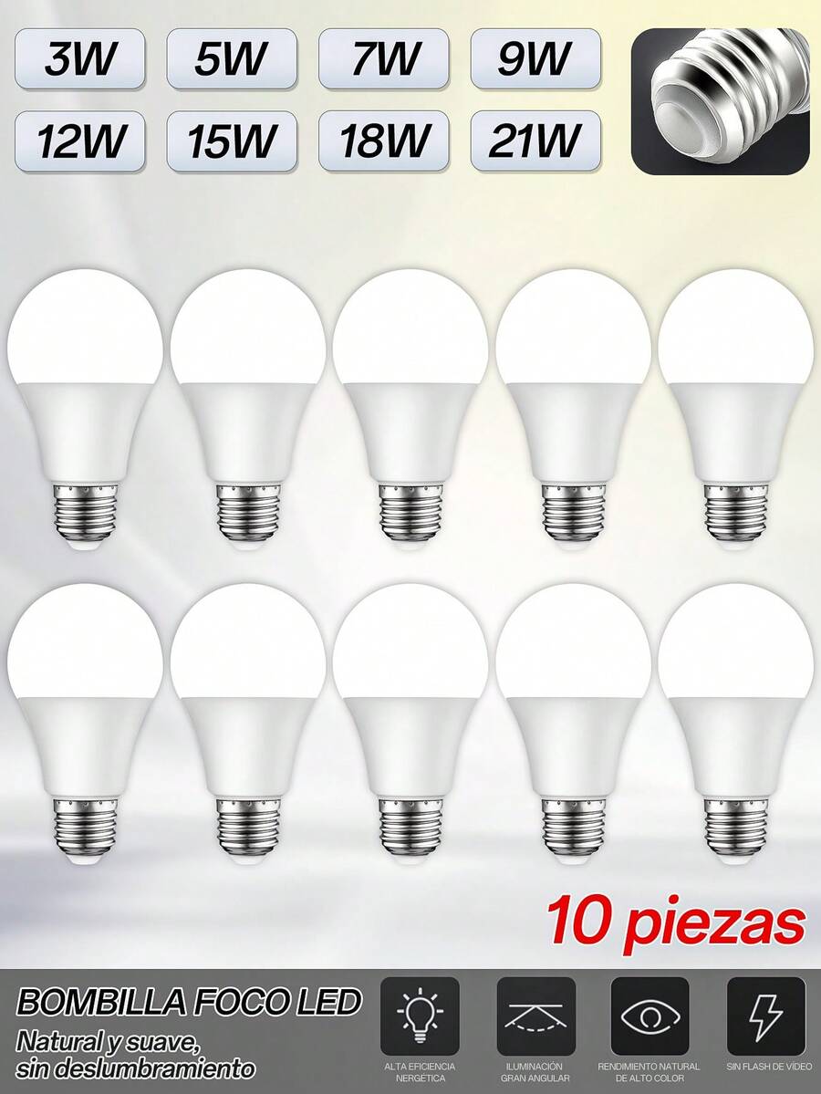 LED Bulbs - 10 Pieces - View 1